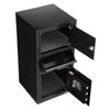 3.6 Cubic Feet Drop Safe, Large Capacity Front Drop Slot Safe Box with Digital Keypad, Heavy Duty 3 Tiers Cash Depository Box with Spare Keys for