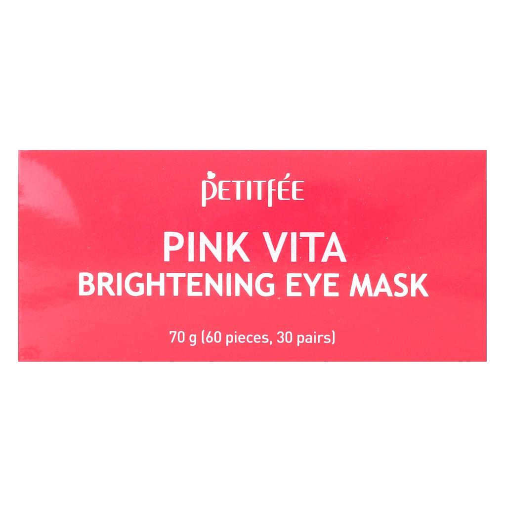 Petitfee Pink Vita Brightening Eye Mask, 60 Units, 70g