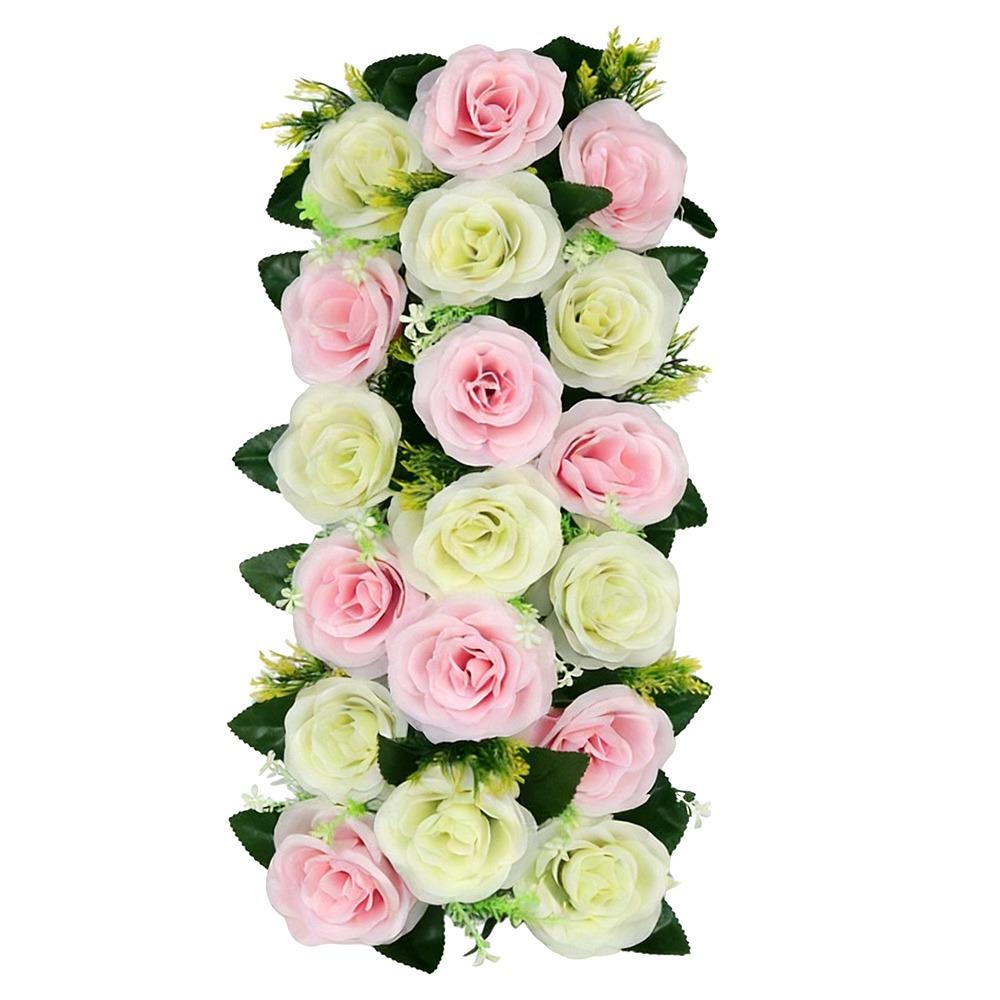 

Rose Row Artificial Rose Flowers Flower Wall Shooting Prop Fake Flowers Lintel Flower Wall Arches Decor Wedding Arch Flower