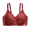 Traceless steel rim underwear women's jelly glue vest, pull and close secondary breasts, small breasts gather and show large fixed cup bra cover