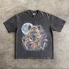 Three Hyena Moon Shirt, Vintage 90s Hyena Graphic Tee, African Predator Lover Gift