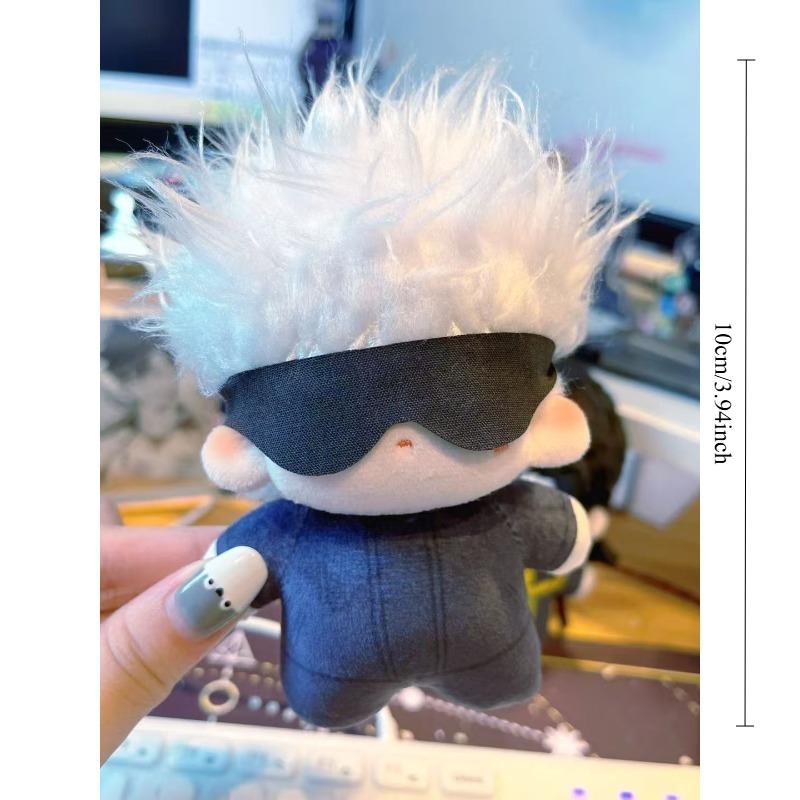 10Cm Anime Jujutsu Kaisen Role Satoru Gojo Soft Starfish Body Plush Cotton Doll Pendant Toys Kawaii Holiday Gifts
