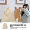 Drawstring Laundry Bag Large Laundry Bag Canvas Dirty Clothes Bag Hotel Organizer