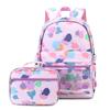 Ensemble de 2 pièces Sac à dos scolaire pour enfants Sacs à dos mignons pour étudiants pour adolescentes Sacs d'école imperméables avec sac à lunch Sac à dos