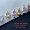 Vibrant Diamond Zircon Tulip Clavicle Chain Spacer Beads Charms