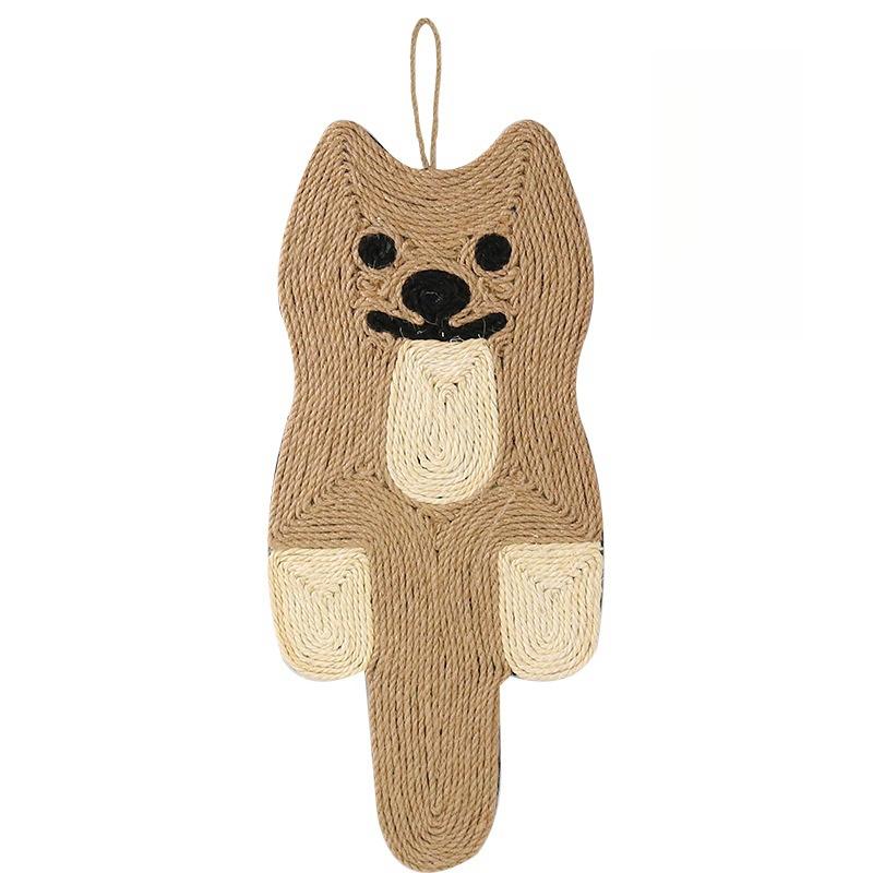 

Sisal Cat Scratch Pad Board Mouse Cat Panda Pattern Protecting Furniture Hangable Flat Laying High Quality Resistant Claw Toy