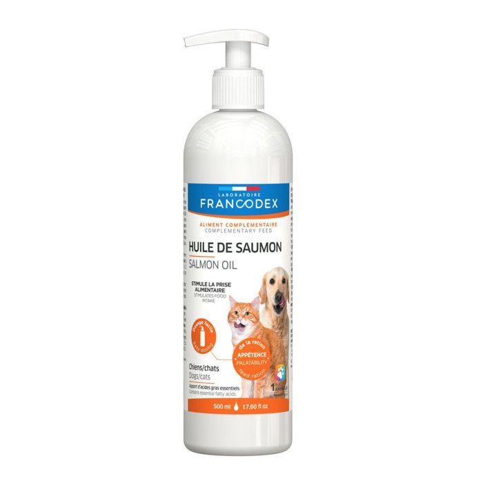 Huile de Saumon - FRANCODEX - 500 ml - Oméga-3 - Oméga-6 - Santé de la peau