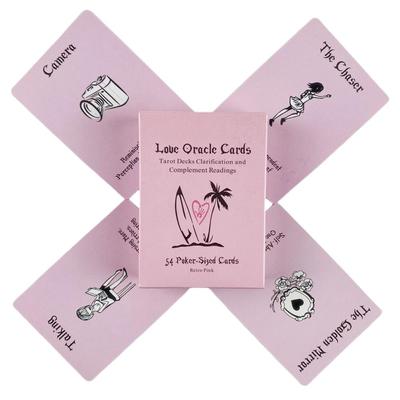 Pink Love Oracle Deck Tarot A 54-Card Board
