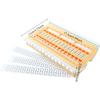 30-Slot Cross Stitch Thread Organizer - Pastel Color Floss Bobbin Winder for Embroidery Storage