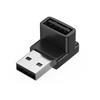 USB 3.2 90 Degree Male to Female Connectors for Protecting Device Port in Tight Space in Computer Connection