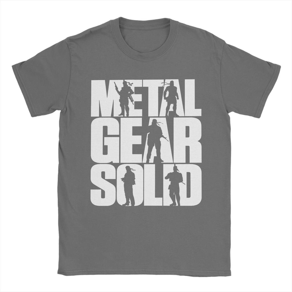 Mens Metal Gear Solid Game T Shirts  100 Cotton Tops Funny Short Sleeve O Neck Tees Birthday Present TShirts