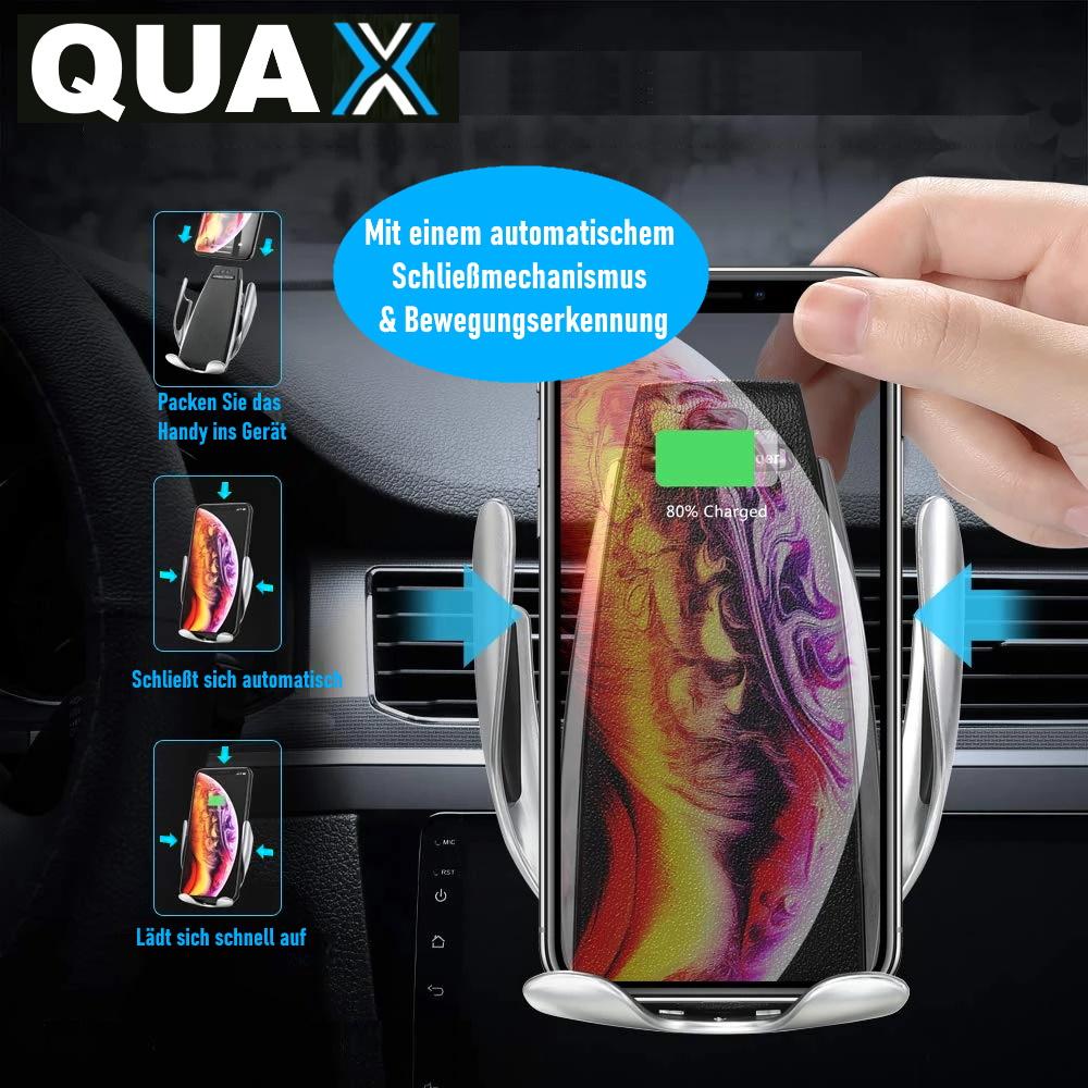 QUAX QI Wireless Charger Auto Handy Halterung magnetisches Induktions Ladegerät
