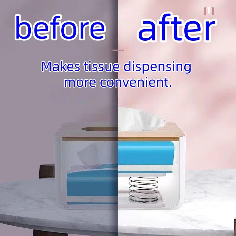 tissue box spring holder, Tissue holders Automatic spring-loaded accessories