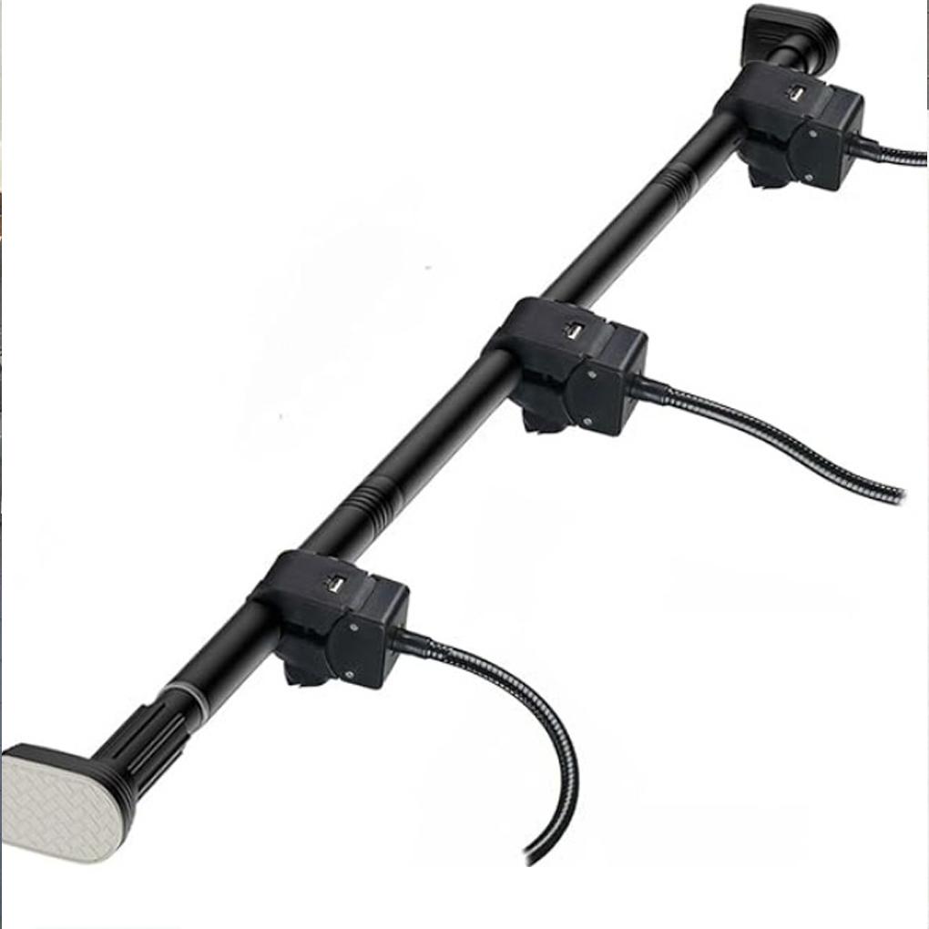 Black Front Door Garland Heavy-Duty Adjustable Hook, Rod, Reusable for Christmas Decorations, Wreaths, String Lights