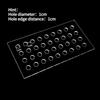 Transparent Acrylic Perforated Board Wall Storage Display Board Foyer Study Partition DIY Splicing Tool Material Rack Balcony Anti Fall Mesh Mat