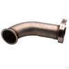Universeller 3-Zoll-Edelstahl 90°-Adapter Auspuffflansch Silber