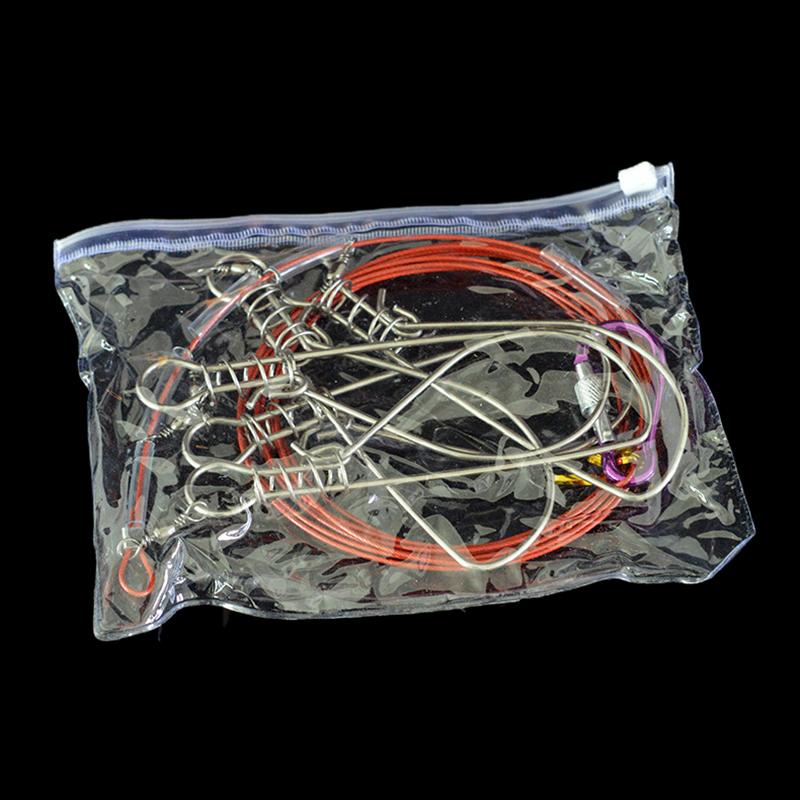 3.5 Meters Fishing Rope Stainless Steel River Fish Lock Buckle Outdoor Sport Fishing Tackle Lanyard Carp Fishing Accessories