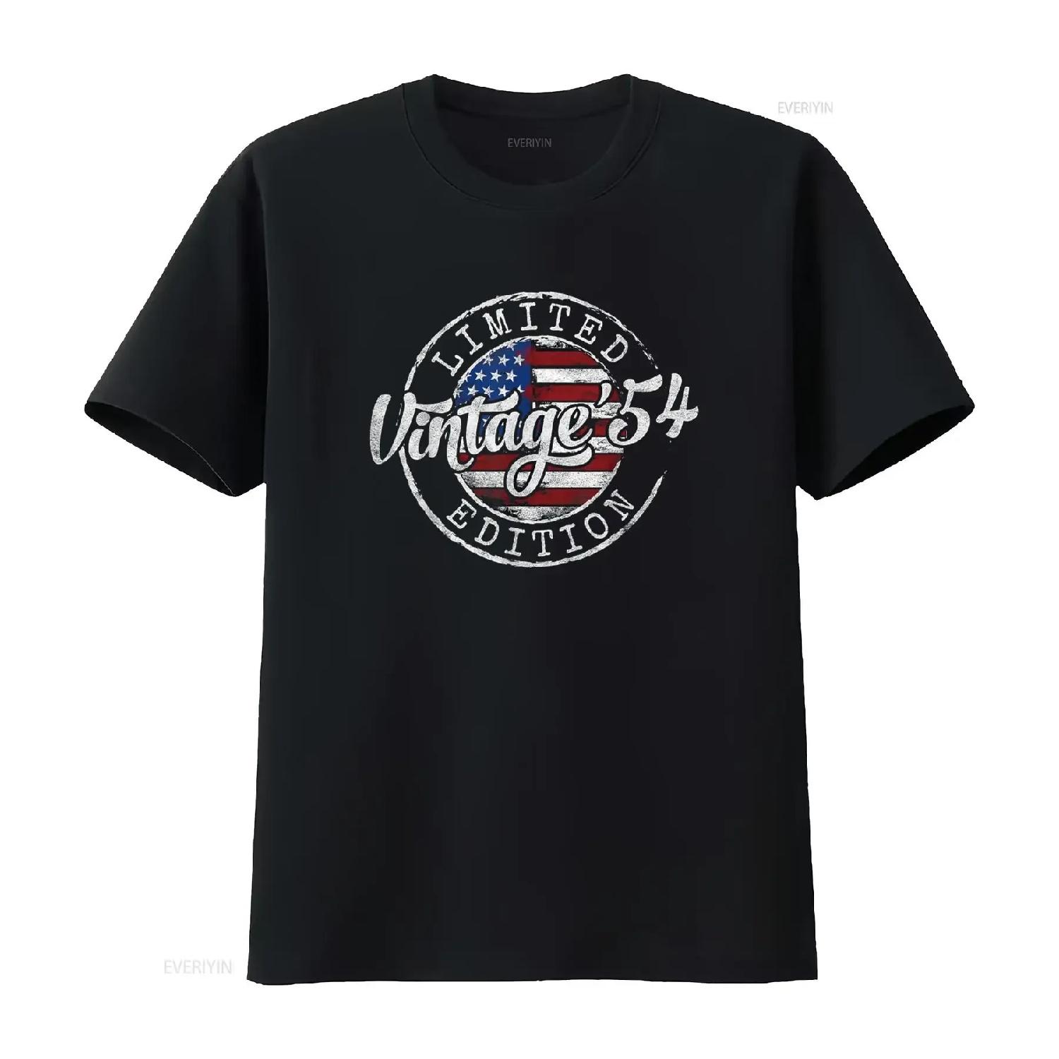 

Vintage 1954 70th Birthday s 70 Year Old For T Shirt vintage Washed Comfortable Stylish Stretched fashion Casual Versatile S чёрный