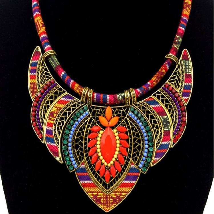 Collier Ras-du-cou Tribal Mode Bijou de Costume Cadeau pour Femmes Meilleure Amie