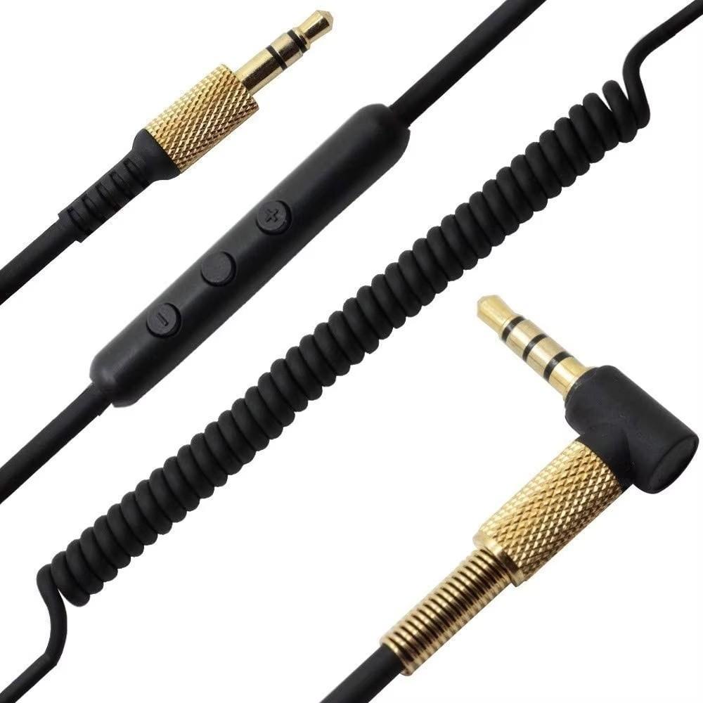 Cavo di ricambio per cuffie con telecomando in linea per Marshall Monitor/Major II 2/Major III 3/Mid BT
