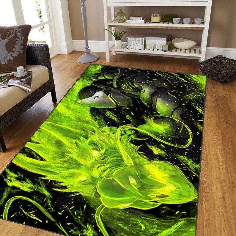 Overwatch Carpet for Living Room,Soft Flannel Rug for Bedroom ,Anti-Slip  BATHROOM Mat,  Baby Play Mat, Anime Rug  Decoracion