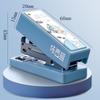 Stationery Mini Stapler Plastic Binding Tools Cute Cartoon Metal Stapler Set