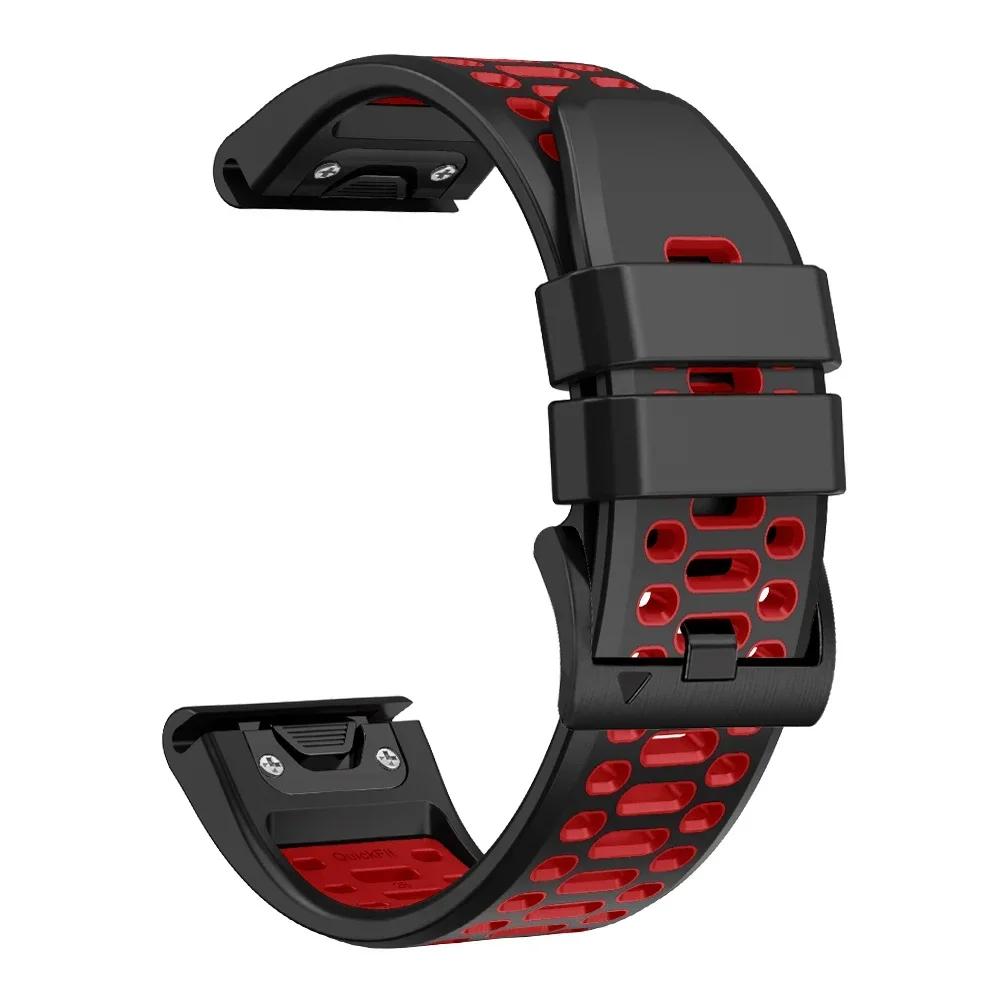 

For Garmin Fenix E 8 7X 7Pro 6 6X Pro 5X 5Plus Sapphire Solar Watch Strap Bracelet Quick Release 26 22mm Silicone Band Wristband Quickfit 22mm