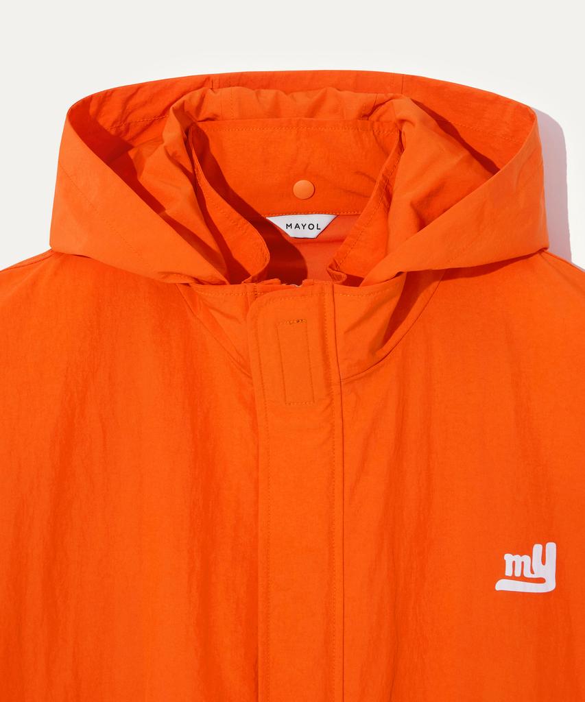 Mayol Detachable Hood Beach Jumper_Orange