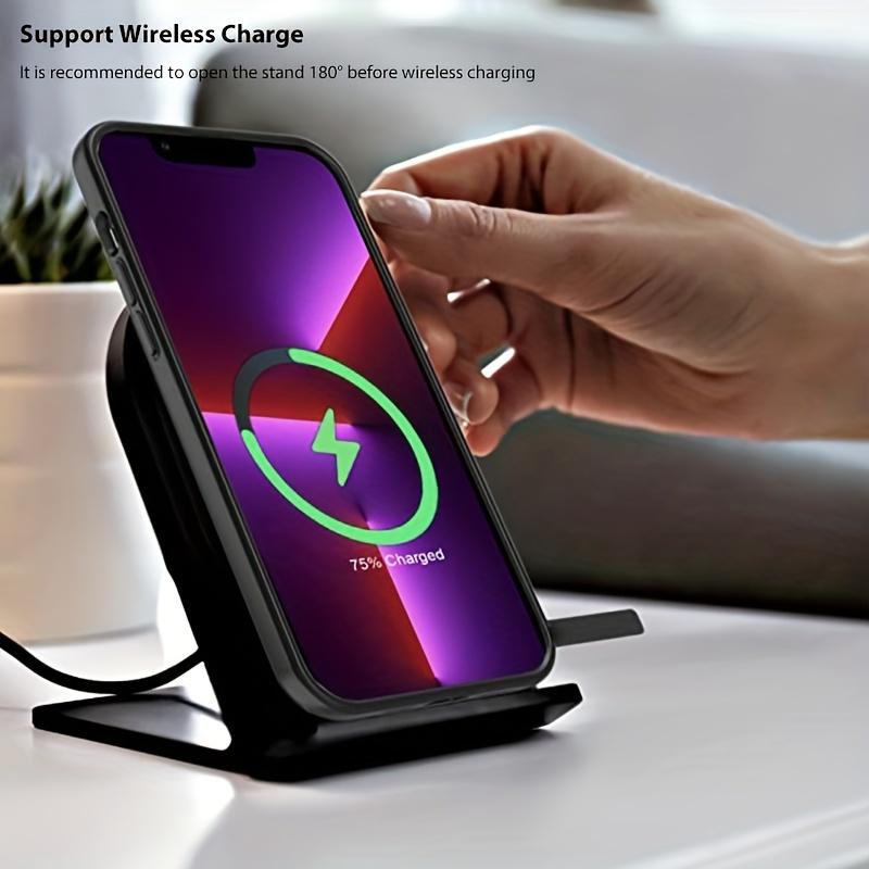 UYUXIO Magnetic Mobile Stand Phone Case for iPhone 17 Pro Max 16e 15 14 Plus 13 11 12 Mini Clear Black Cases with Kickstand