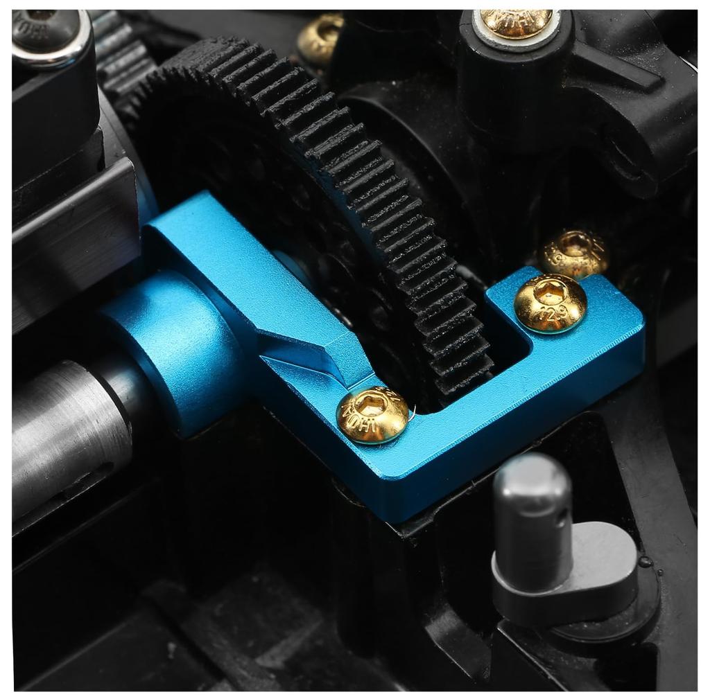 SHEAWA Gearbox Cover for Tamiya 110 RC Car TT-02, Aluminum, Durable and Lightweight, Parts and Accessories (Blue)