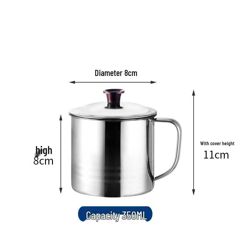 Large Capacity Stainless Steel Mug with Lid - Durable, Drop-Proof, Ideal for Kindergarten & Construction Site, Perfect for Cold Water & Tea.