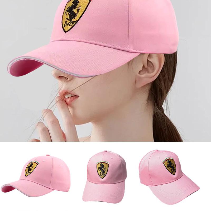 For Ferrari F1 Team Men's and Women's Casual Cap Embroidery Emblem High-end Fashion Outdoor Sports Caps Racing Fans Baseball Hat HS6