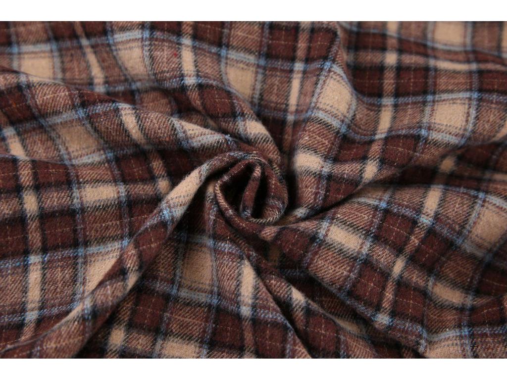 2024 European Retro Plaid Long Women's Shirt