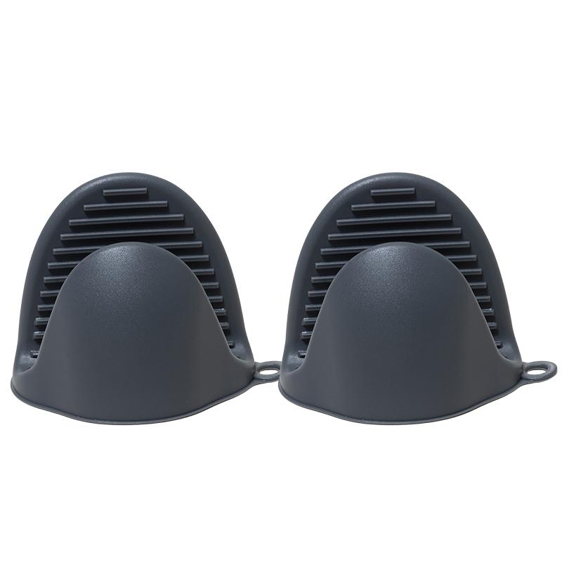 2PCS Oven Mitts, Silicone Pot Holders Heat Resistant, Mini Oven Gloves for Kitchen, Thickened Silicone Hot Pads for Cooking