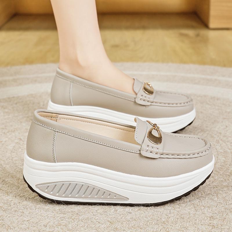 Women's 2025 Low-Cut Thick-Soled Woven Casual Shoes - Lightweight, Comfortable, Popular Model