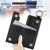 PU Leather Ring Zipper Wallet with Card Holder Phone Case for Samsung Galaxy Z Fold 6 5 4 3 Fold6 Fold5 Fold4 5G Kickstand Cover
