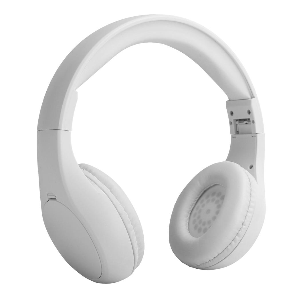 HRD601 Headset FM Bluetooth Headphones Foldable Card Mobile Music Game Earphone for OutdoorWhite