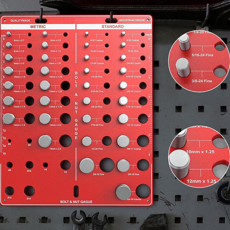 Screw Nut & Bolt Thread Checker and Measuring Gauge