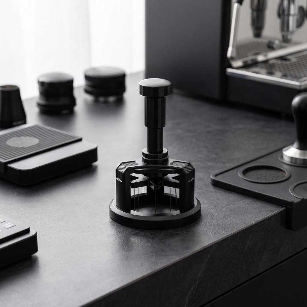 WDT Tool with Stick-on Mount Long-Lasting Espresso Low-Height