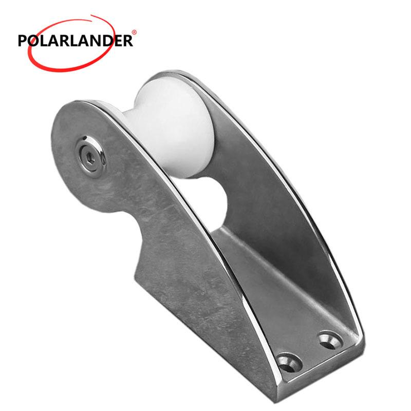 Marine Grade 316 Stainless Steel Fixed Anchor Bracket Rubber Roller for Boat Yacht Bow Anchor Marine Accessory