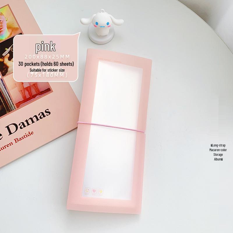Korean Ins Style Transparent Ticket & Sticker Album Organizer