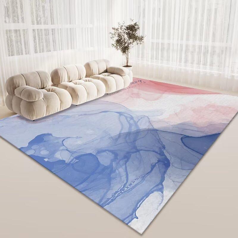 Nordic Style Living Room Sand Coffee Table Carpet, Bedroom Full Of Crystal Velvet Carpet, Study Dining Room Large Area Floor Mat