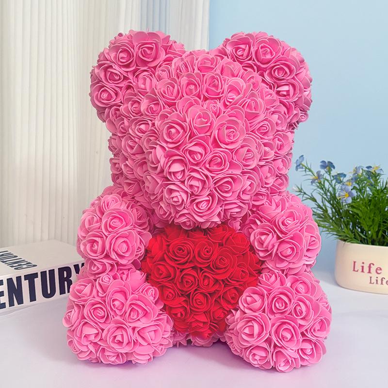 Rose Bear: Preserved Flower Gift for Girlfriend - Perfect for Birthdays, Valentine's, and Proposals