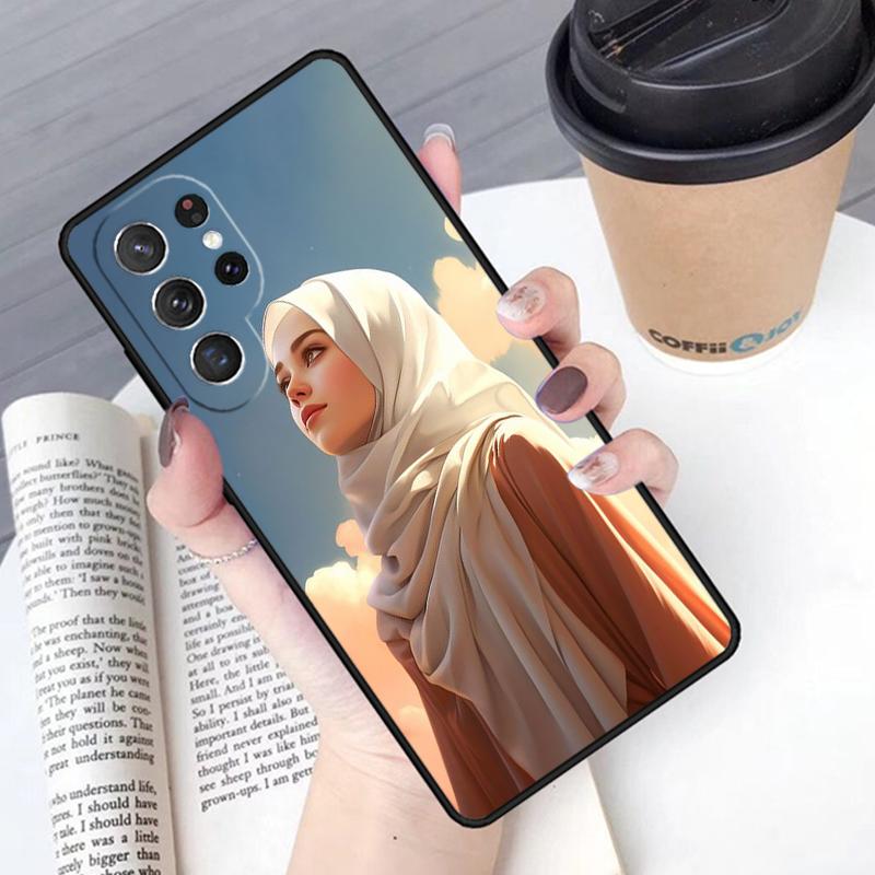Hijab Face Muslim Islamic phone case Cover For Samsung Galaxy S24 S25 Ultra S21 S22 Ultra S10E Note 10 Plus Note 20 FE S23