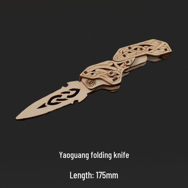 CSGO Wooden Toy Swords: DIY Butterfly Folding Knife, Straight Knife, Wooden Assembly Claw Knife