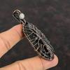 Tree Of Life Moroccan Mud Crack Fossil Pendant Copper Wire Wrapped Pendant Handmade Copper Jewelry Moonstone Pendant Dainty Gemstone Jewelry