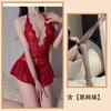 Sexy Lingerie Sexy Lace Uniform Temptation Hollow Open Onesie Women's Hot Pure Desire Pajama Set