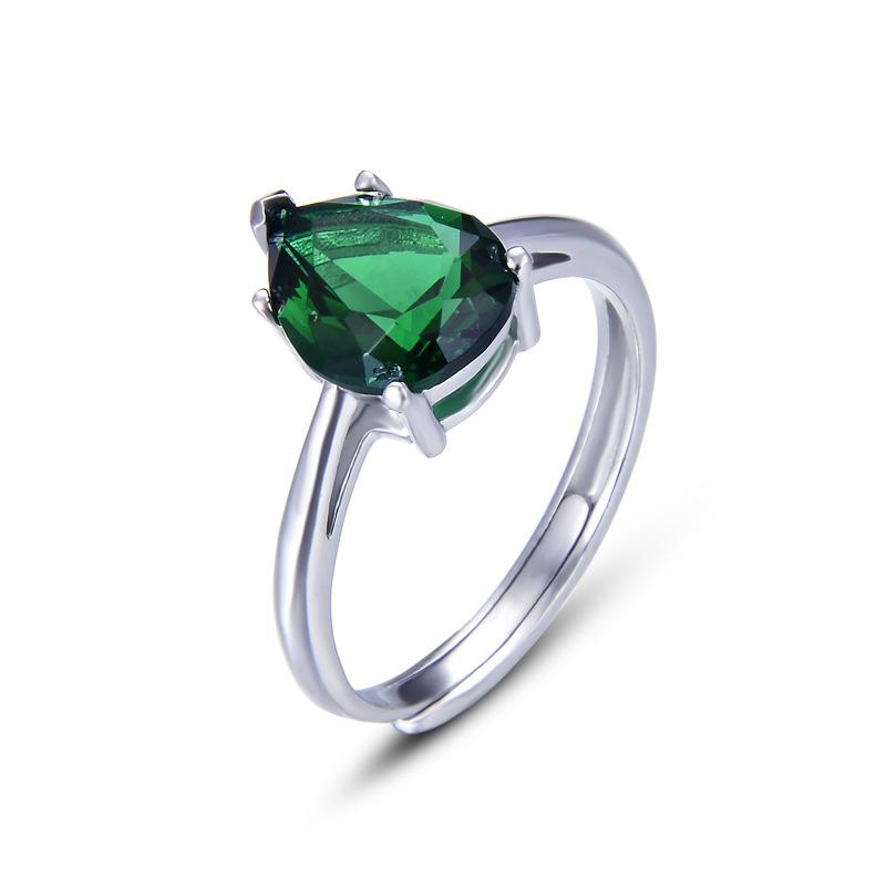 Lindon Classic 925 Sterling Silver Zircon Ring Ladies Jewelry Wedding Promise Party Gift