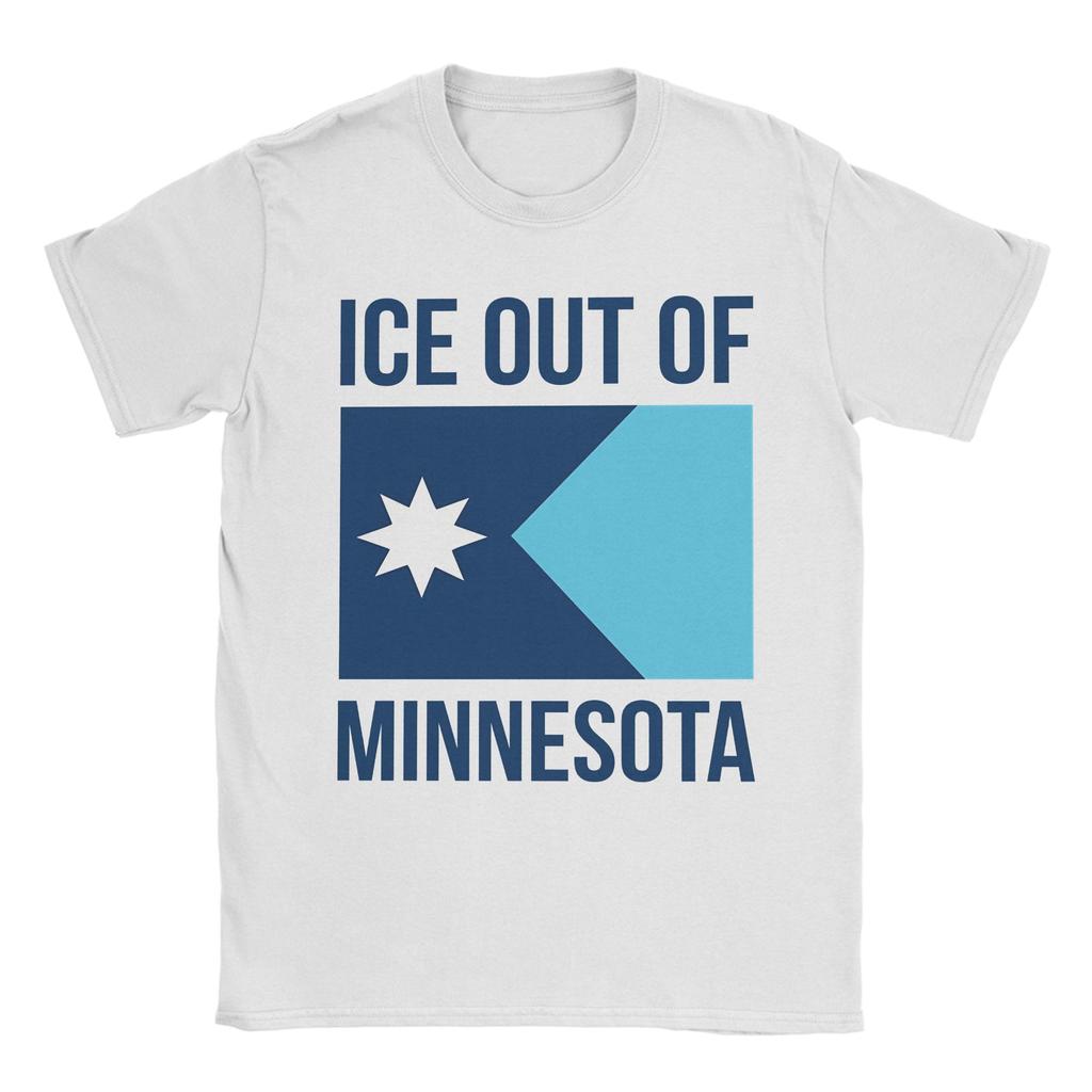 Ice Out No HuUnisex is Illegal US Unisex T Shirt Vintage Tees Short Sleeve Crewneck TShirts Cotton Printed Tops