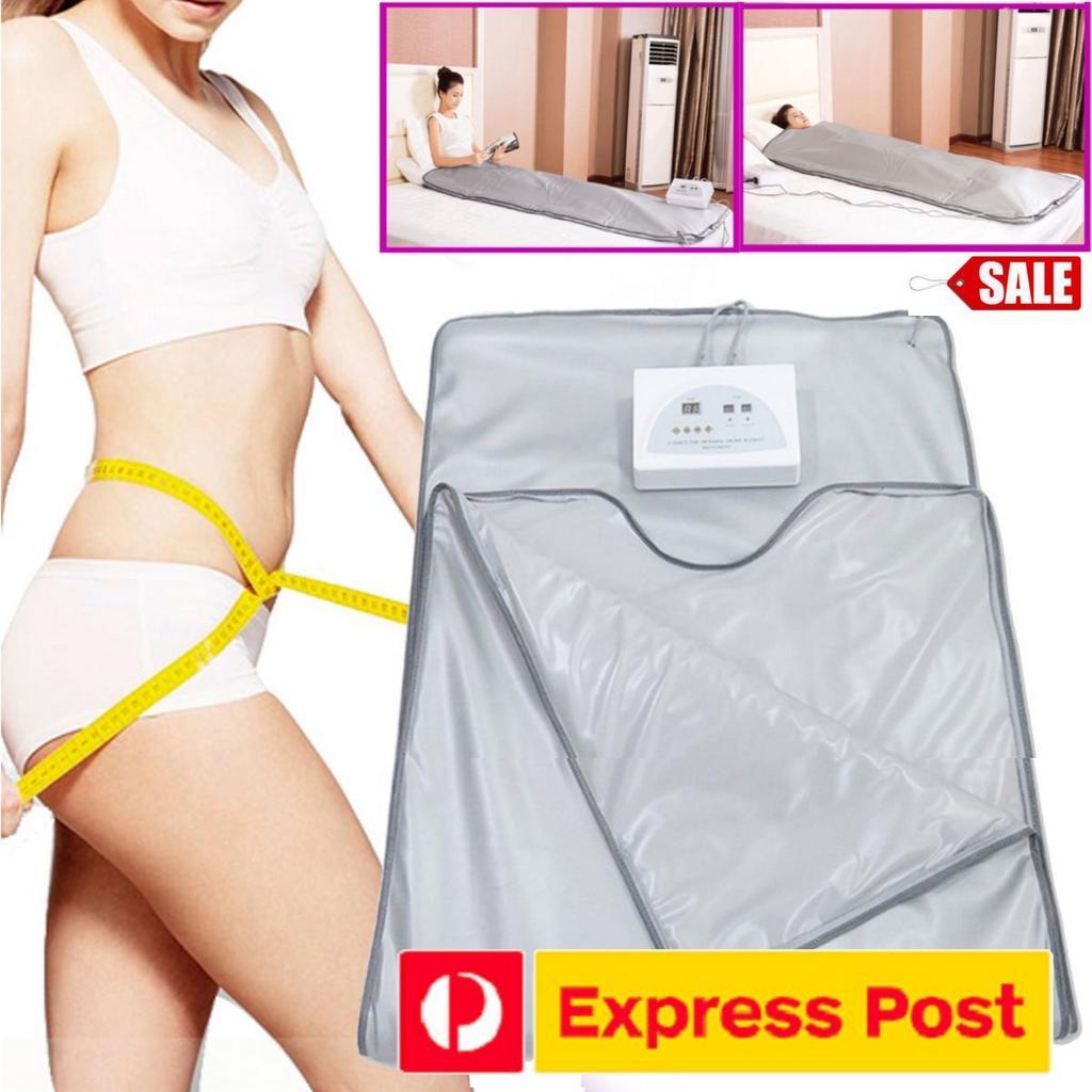 650W 220V Salon 2 Parts FIR Infrared Sauna Slimming Blanket Anti-ageing Fat Reduce Machine Silver Electric Massagers